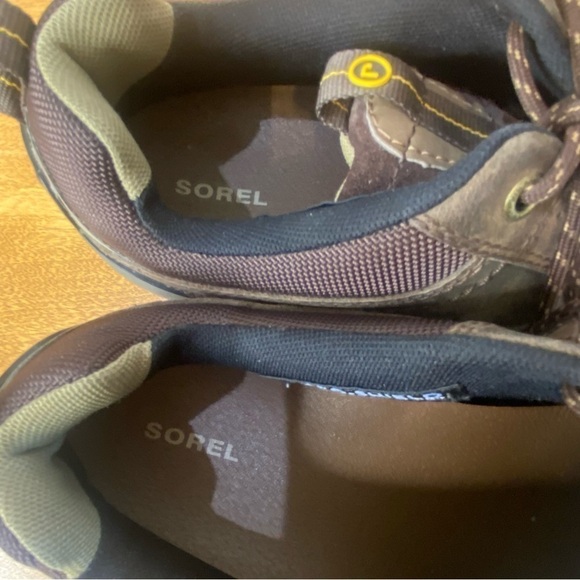 SOREL Mens Leather Nylon Waterproof Low Top Hiking Boots Shoes Sneakers Size 8.5 main image 9